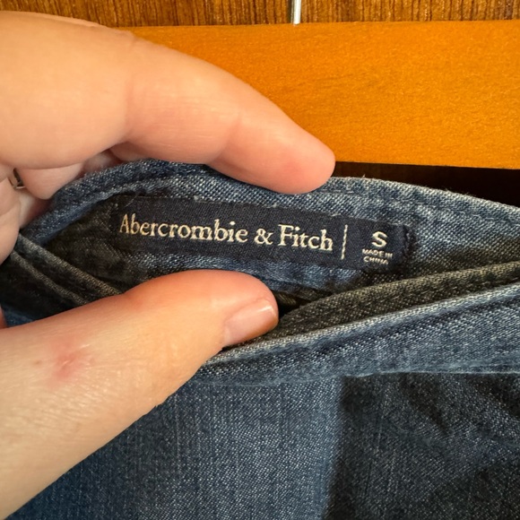 NWOT Abercrombie & Fitch wrap denim mini skirt - Picture 4 of 4